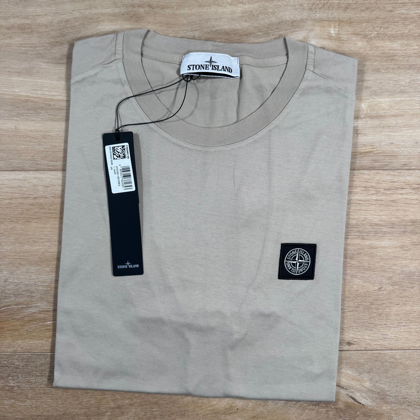 Stone Island Patch Logo T-Shirt in Desert
