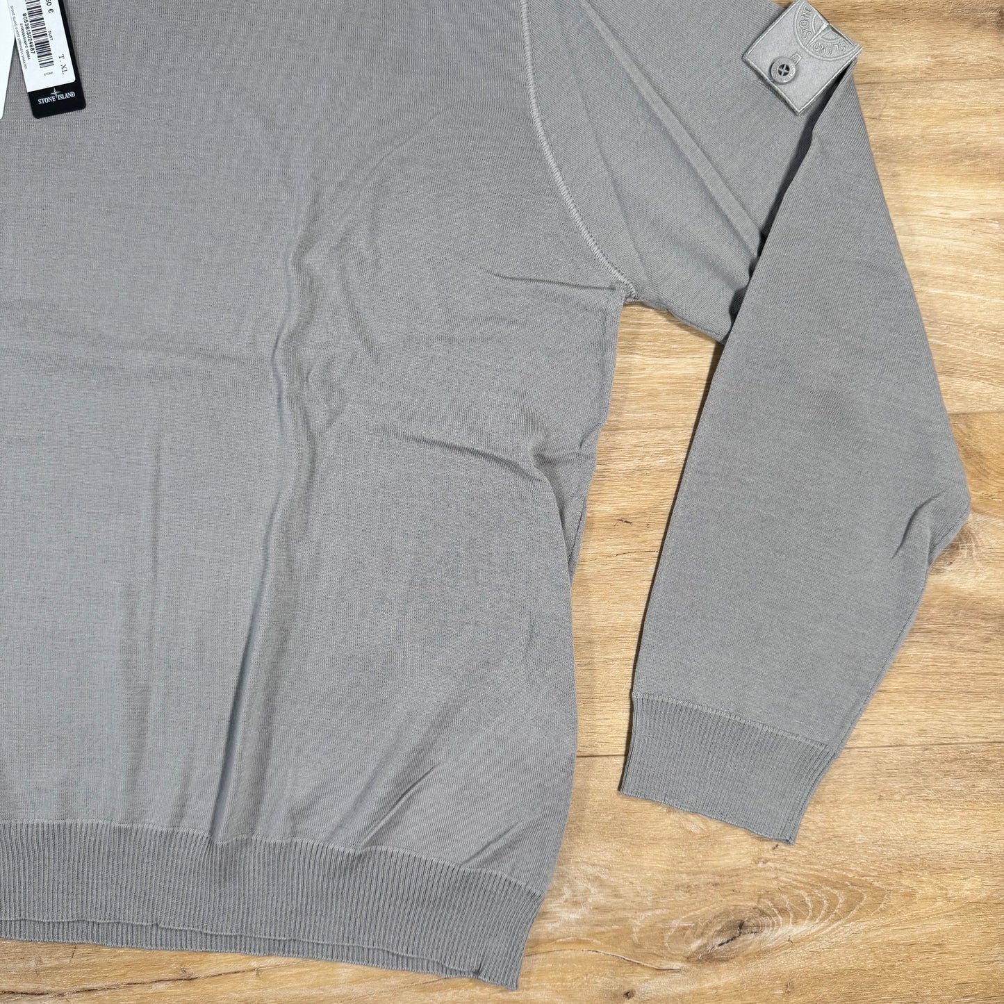 Stone Island Light Pure Wool Ghost Sweatshirt in Dust Grey