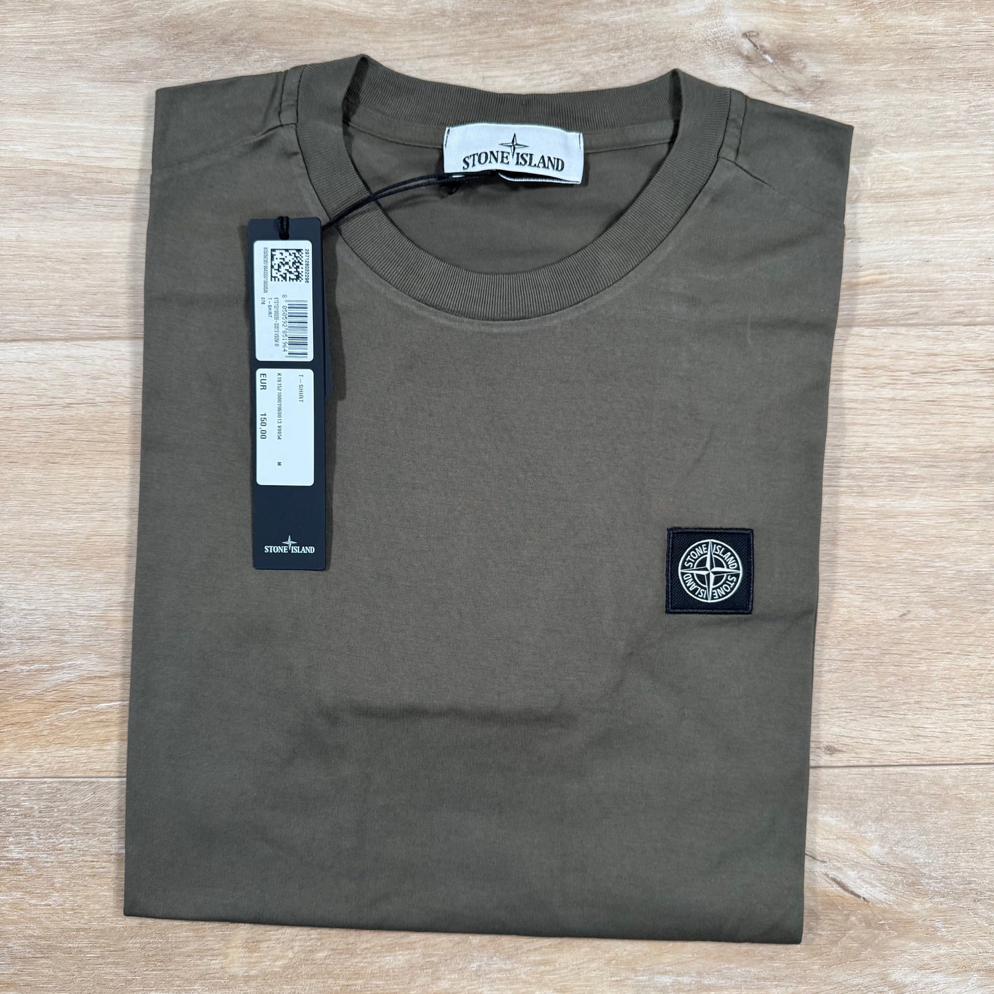 Stone Island Patch Logo T-Shirt in Military Green
