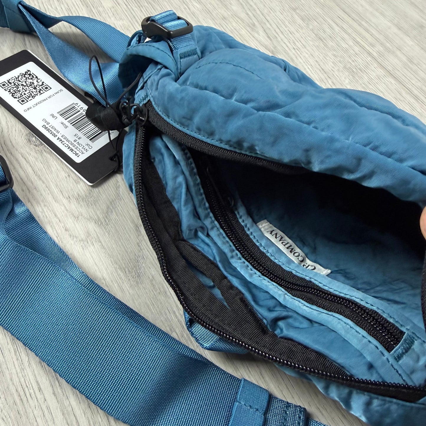 CP Company Zip Chrome Bag - Aegean Blue