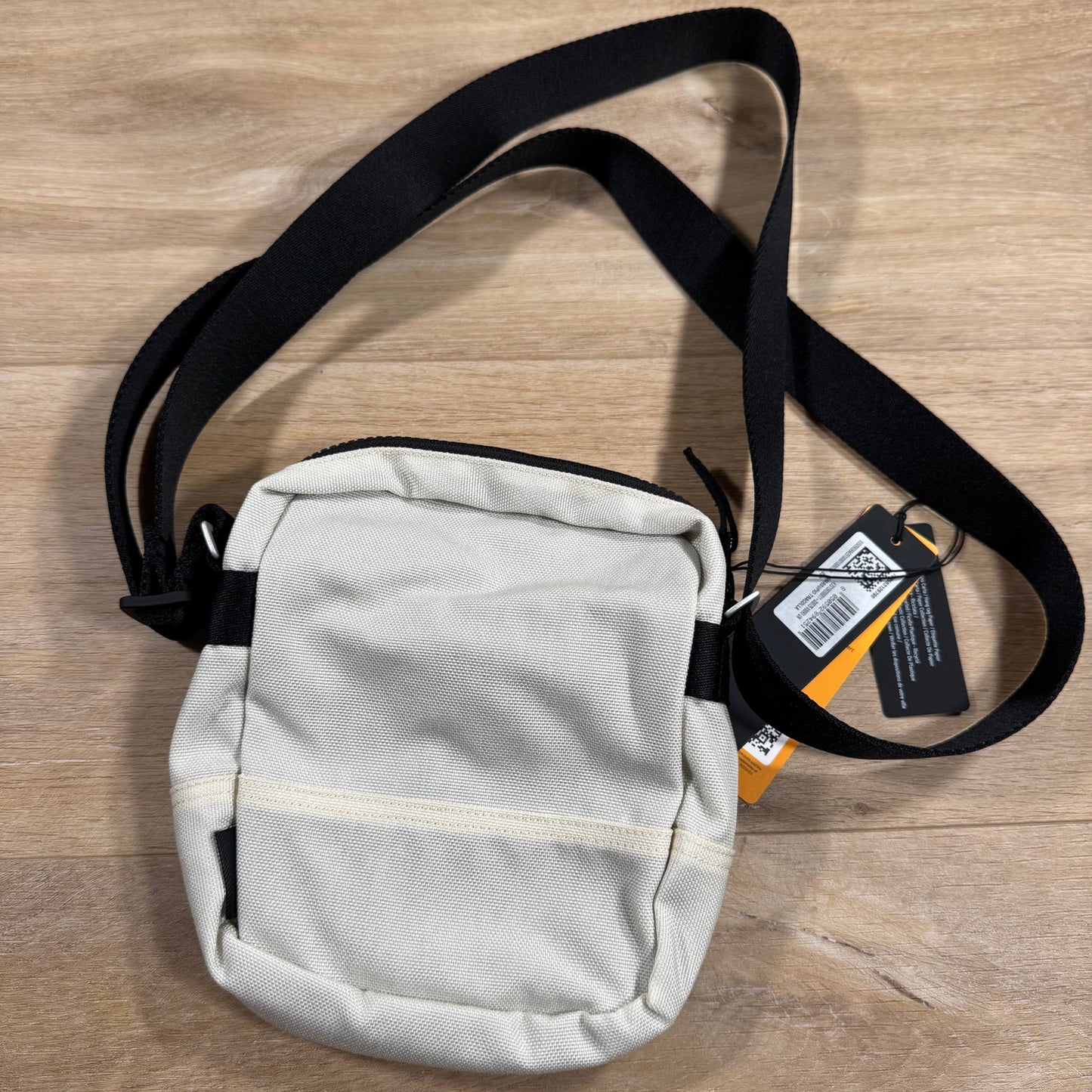 Stone Island Resin Treated Cordura 1500 Pouch Bag in Ivory