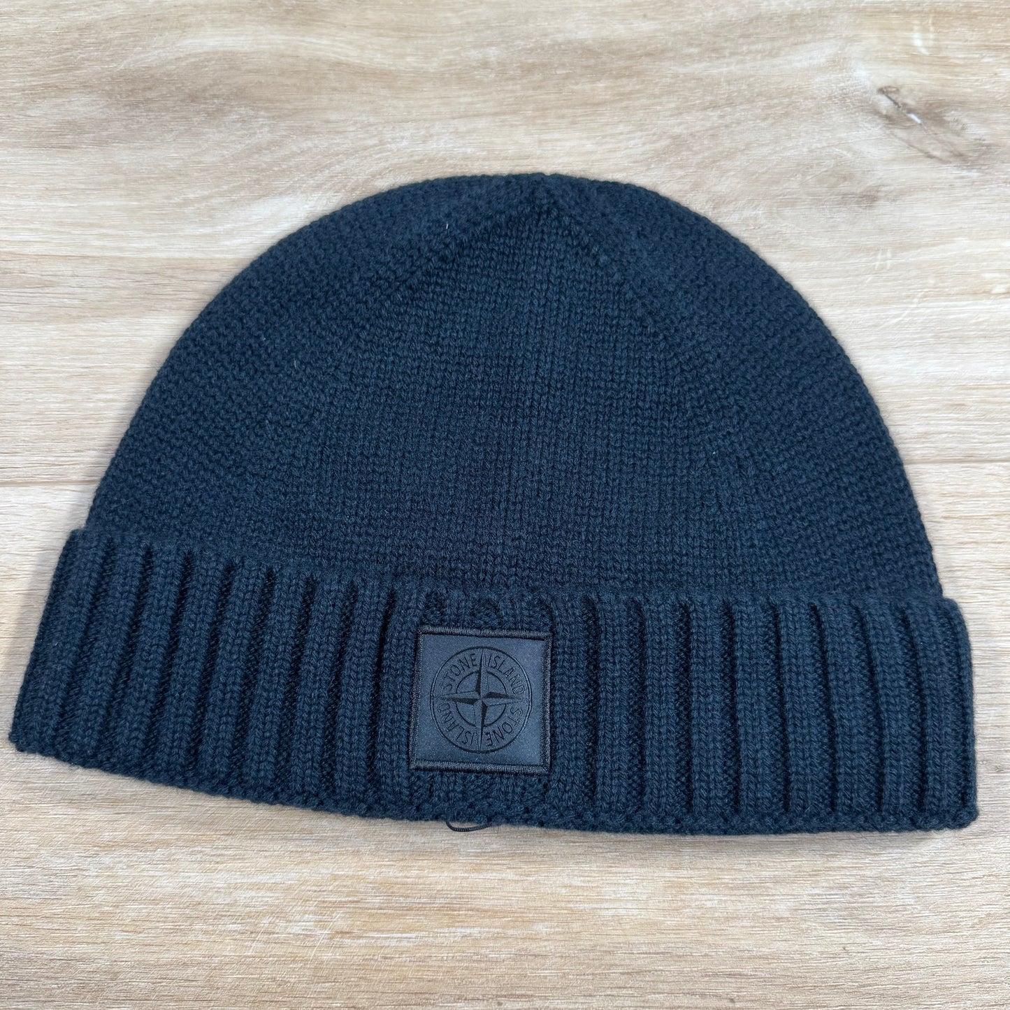 Stone Island Ghost Cashmere Beanie in Navy