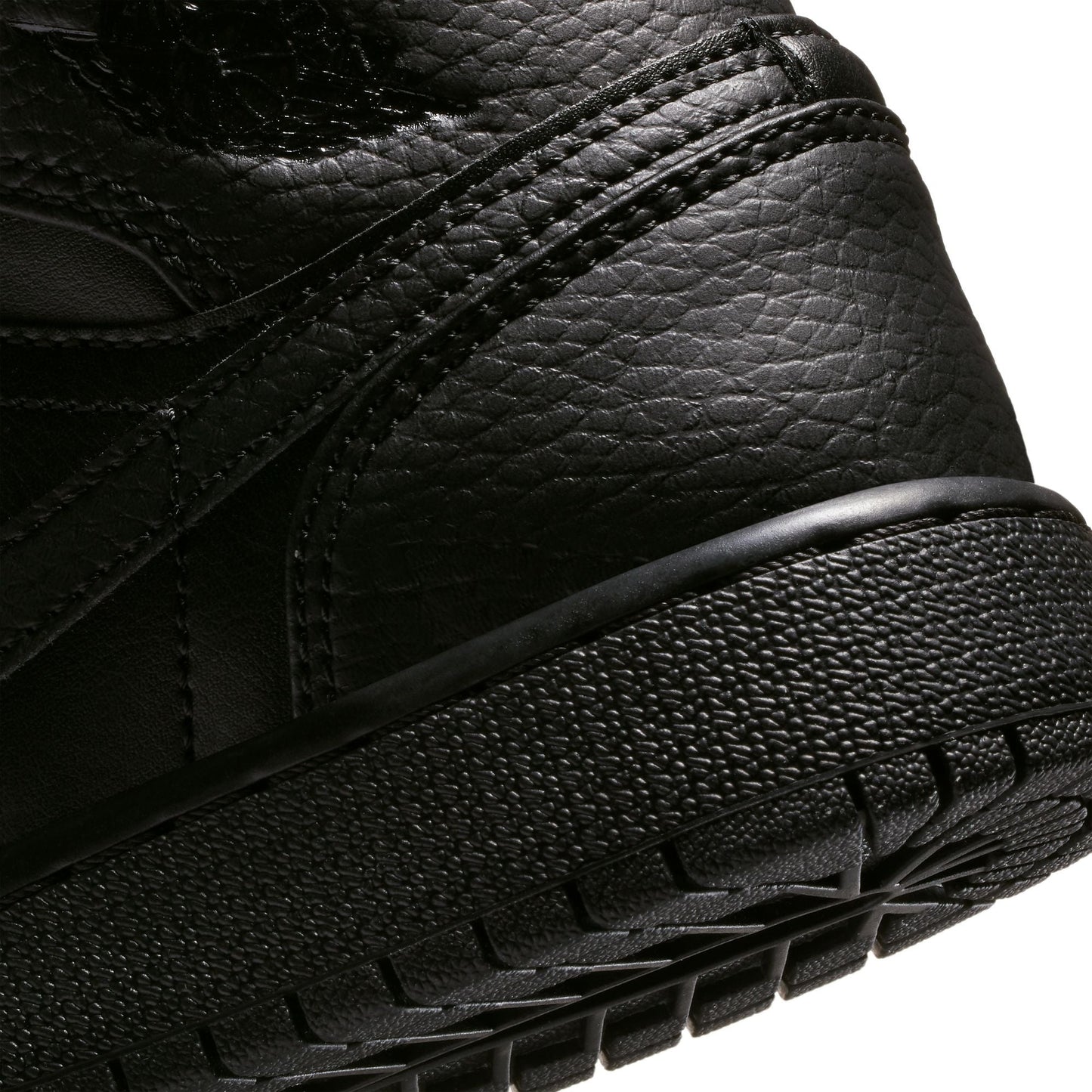 Air Jordan Big Kids 1 Mid - Triple Black