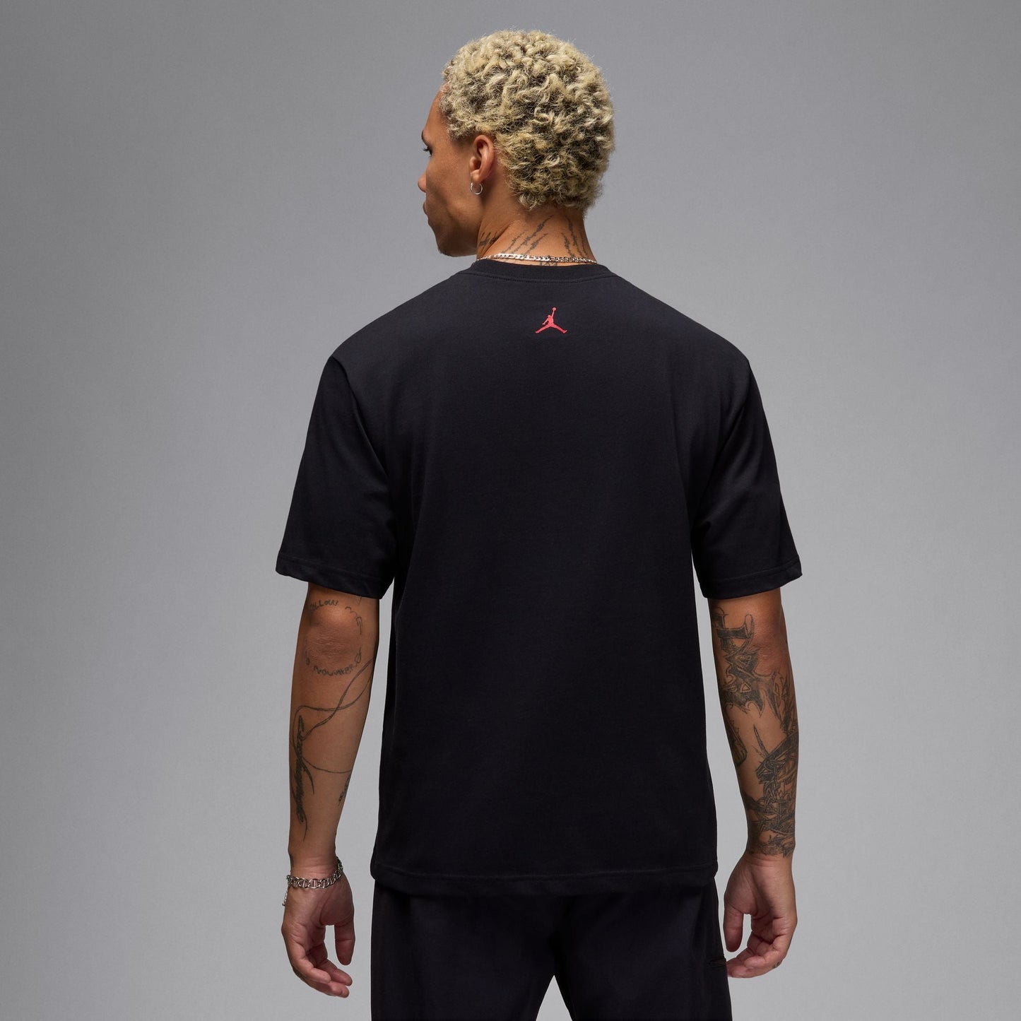 Air Jordan Mens Sneaker Patch Tee - Black