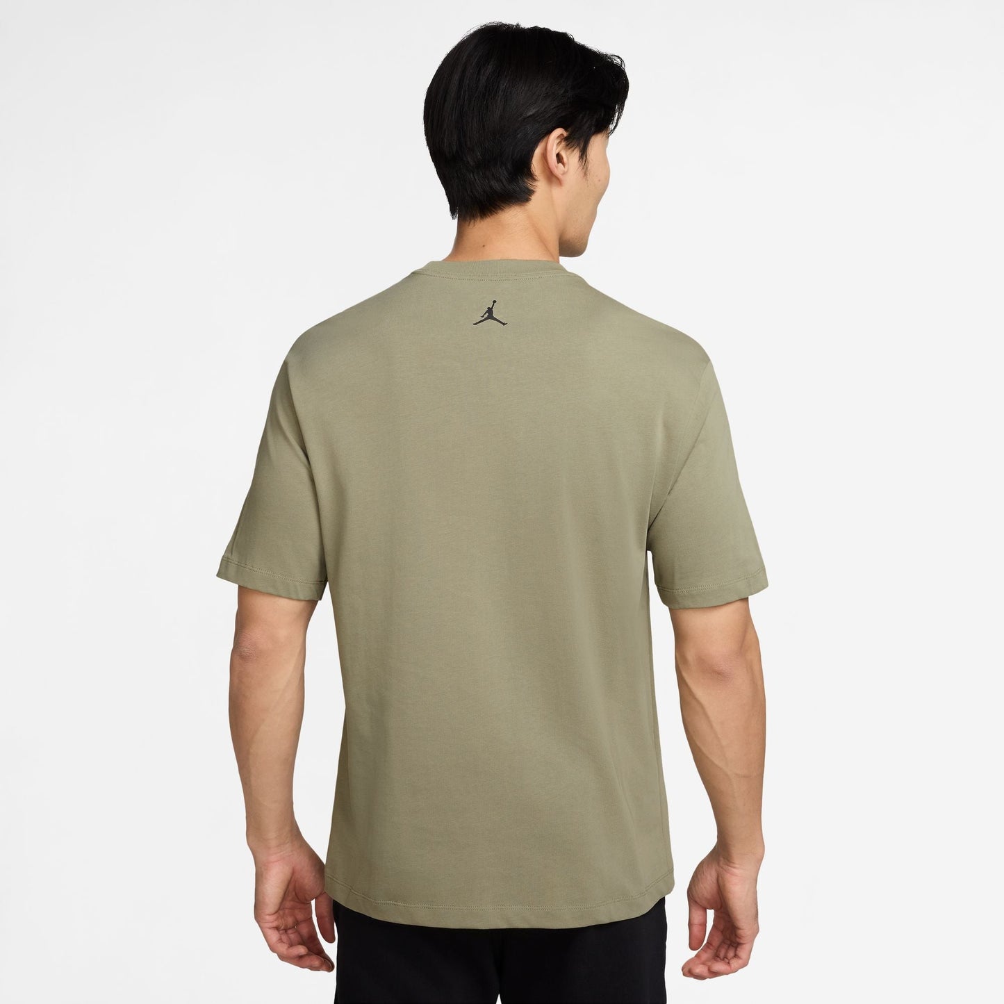 Air Jordan Mens Sneaker Patch Tee - Medium Khaki