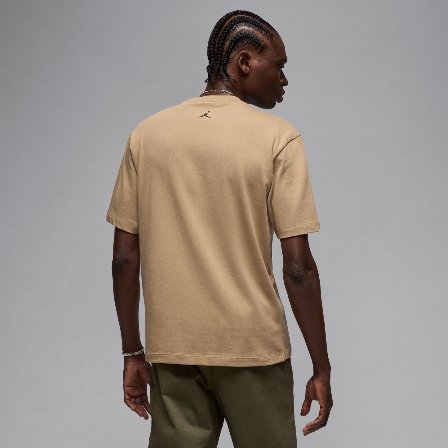 Air Jordan Mens Sneaker Patch Tee - Desert Camo/Black