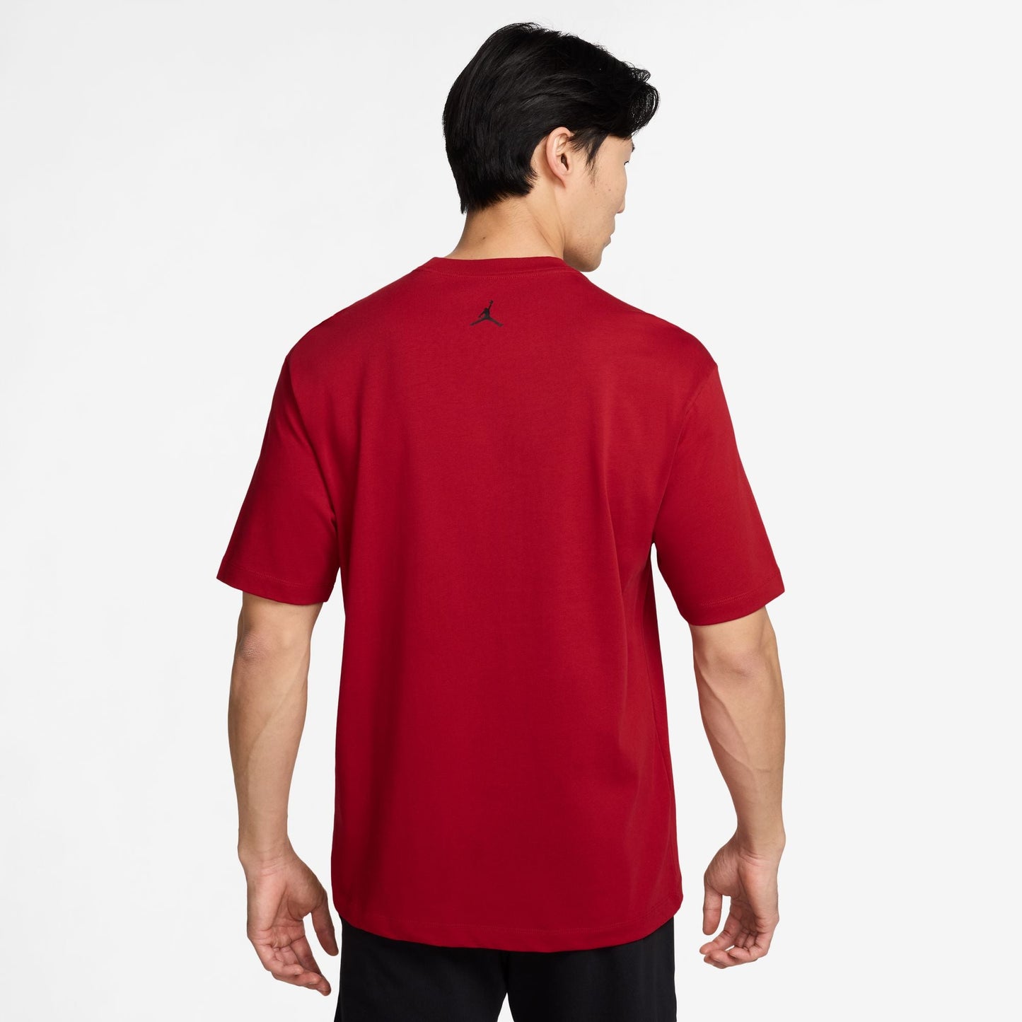 Air Jordan Mens Sneaker Patch Tee - Gym Red