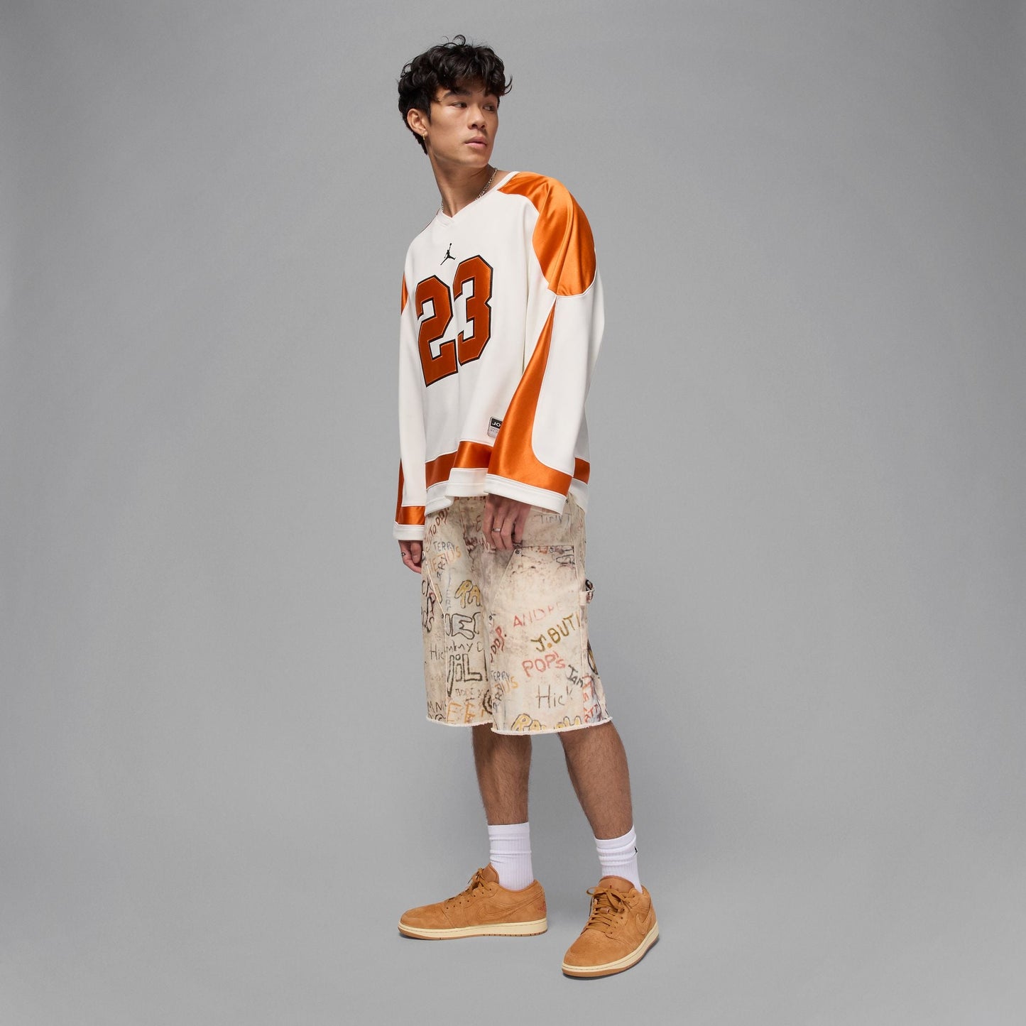 Air Jordan Mens 1 Low SE - Flax