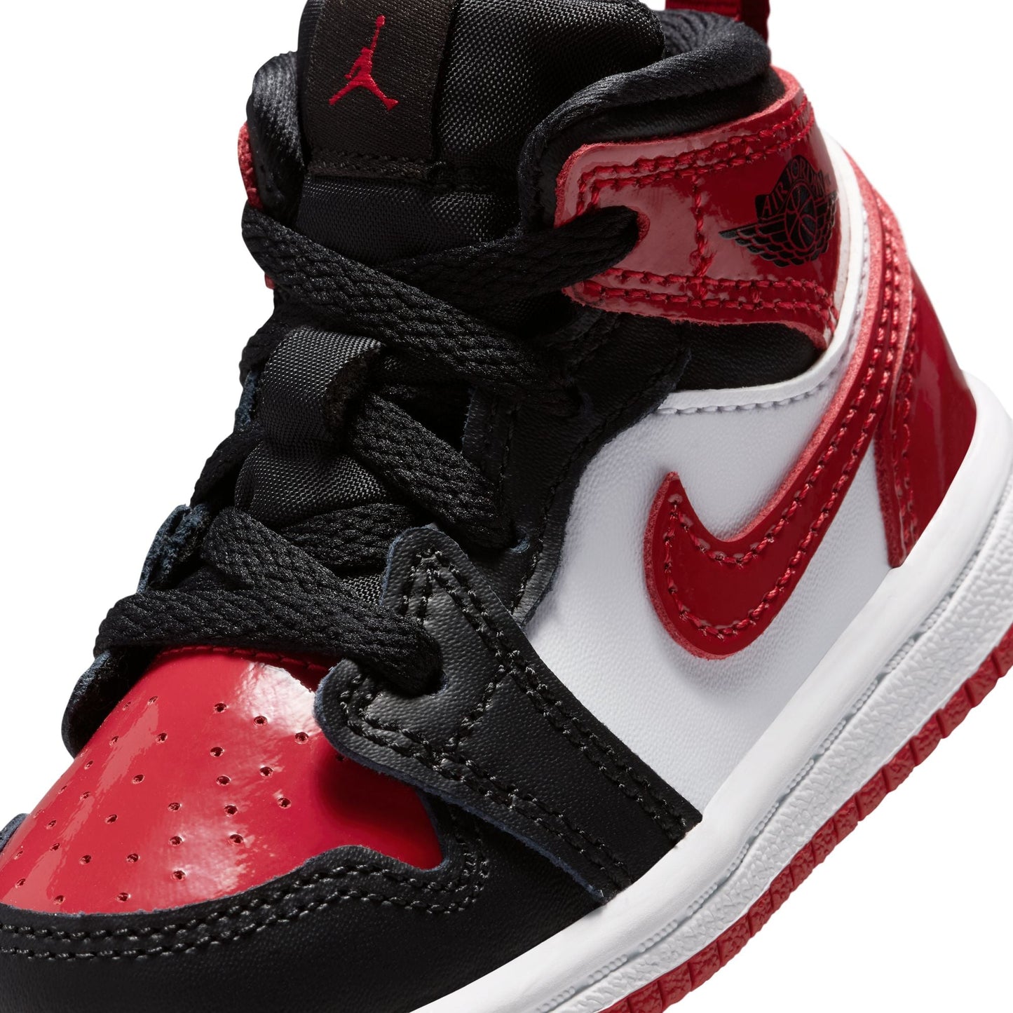Air Jordan (TD) 1 Mid SE - Black/Varsity Red