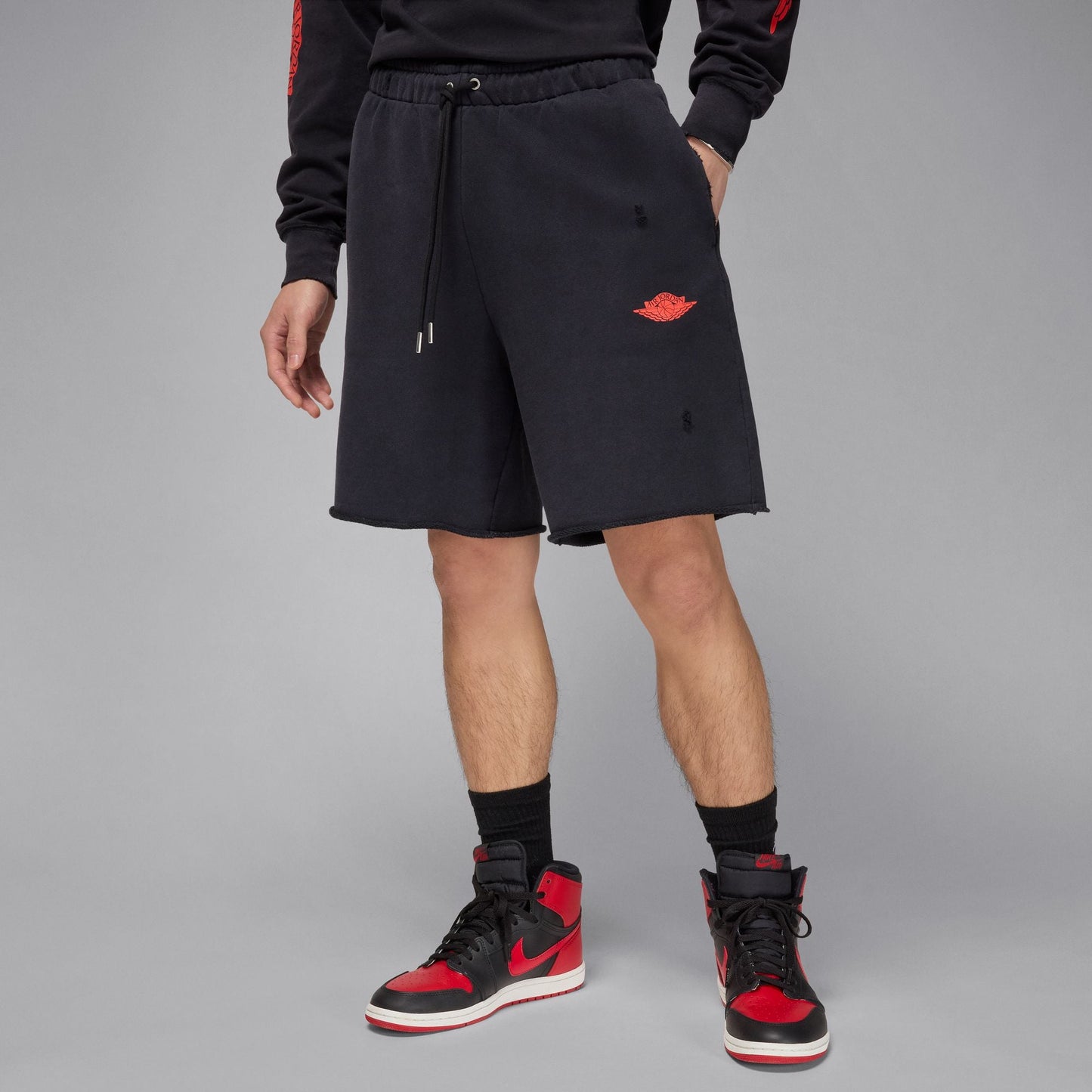 Air Jordan Mens Rare Air Shorts- Black