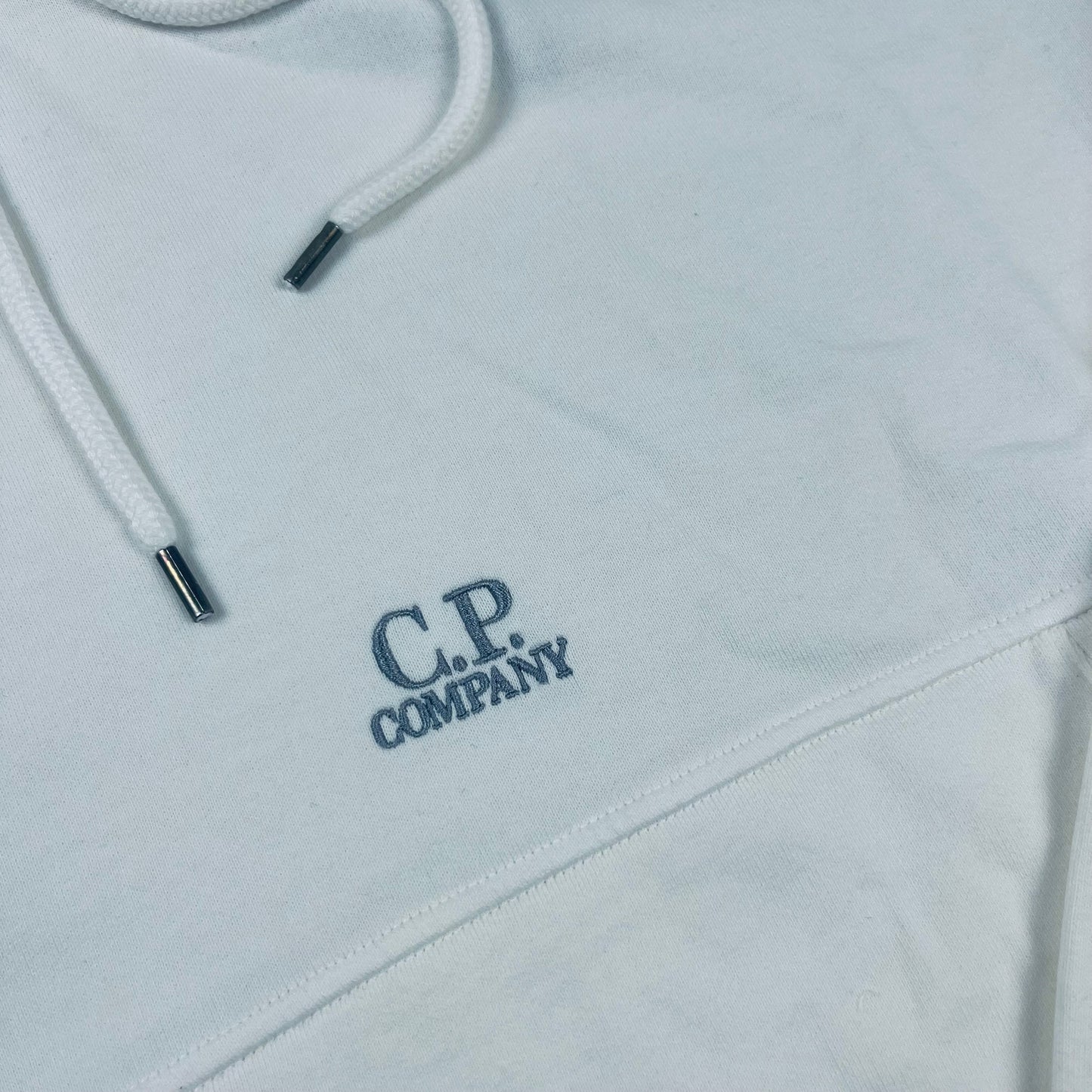 CP Company Patch Hoodie - White