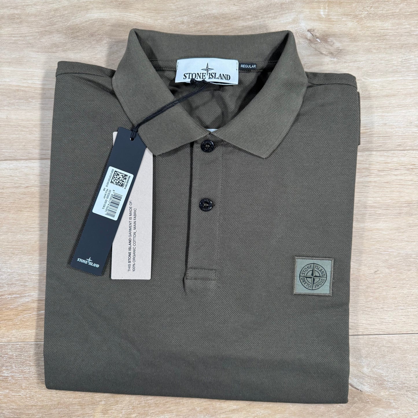 Stone Island Regular Fit Polo Shirt in Military Green