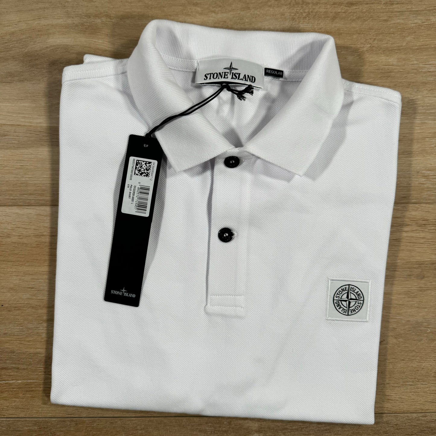 Stone Island Regular Fit Polo Shirt in White