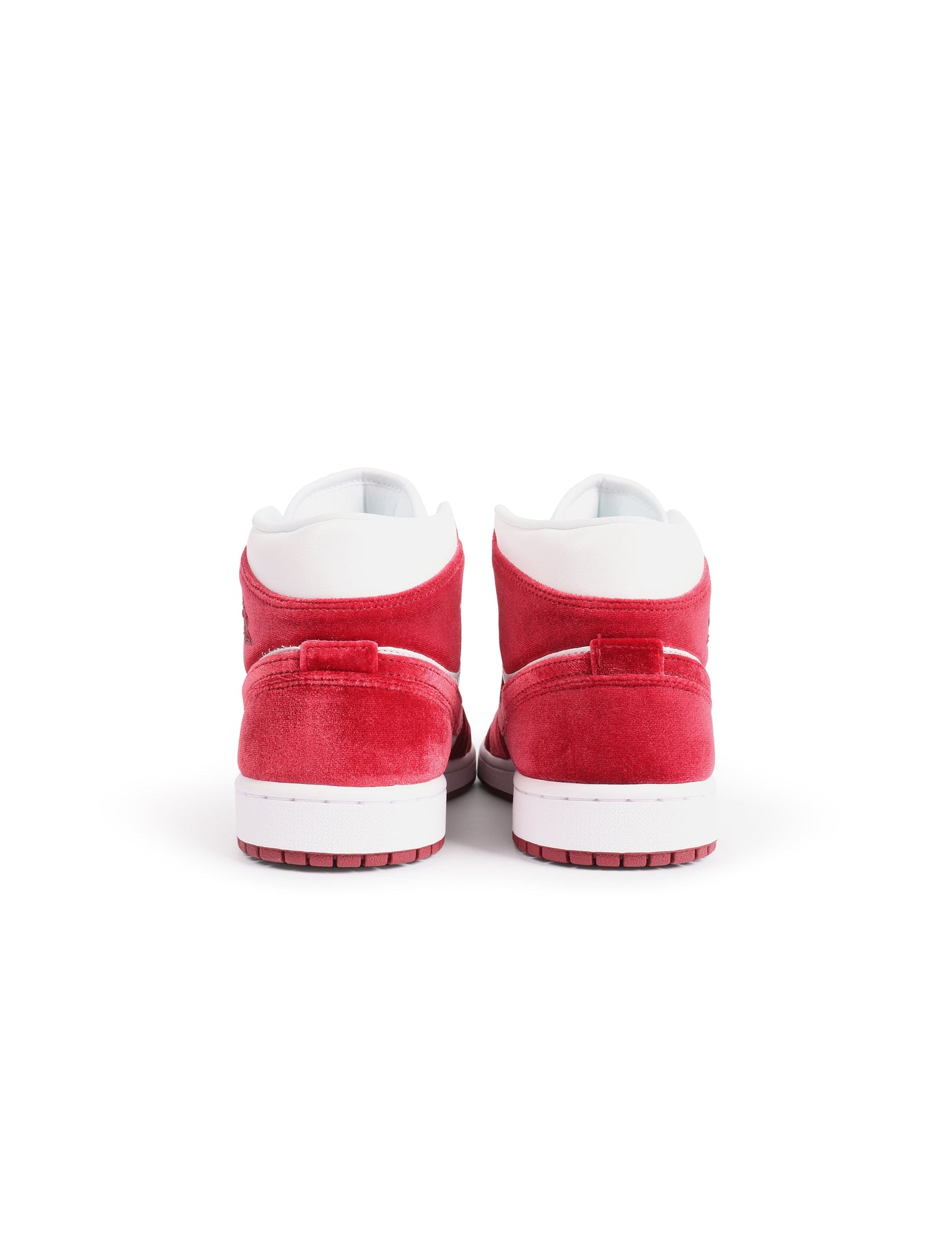 Air Jordan Womens 1 Mid SE - White/Team Red