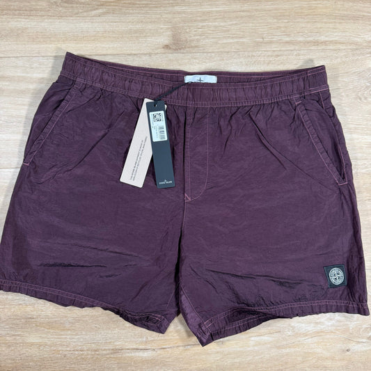 Stone Island Nylon Metal Swim Shorts in Amaranth