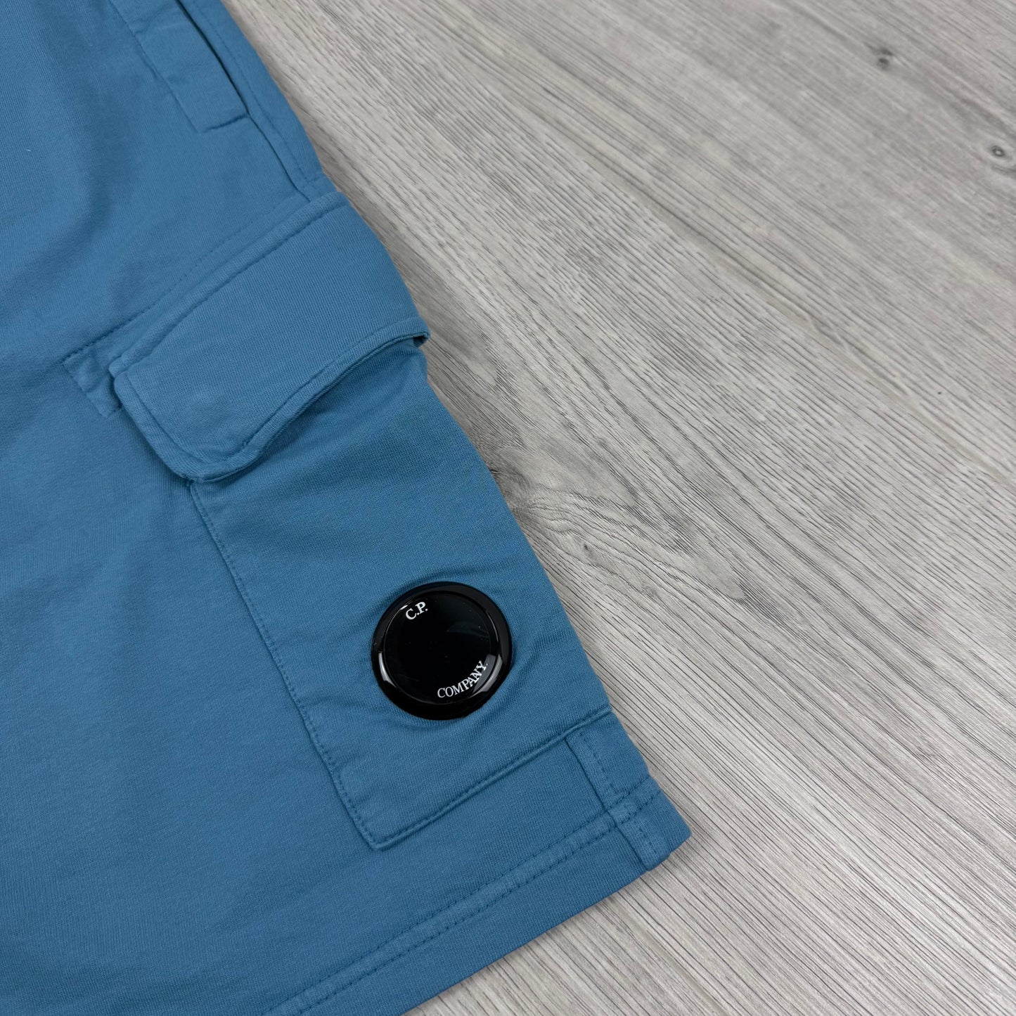 CP Company Jersey Shorts - Aegean Blue