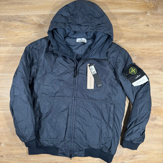Stone Island Crinkle Reps NY Padded Jacket in Navy