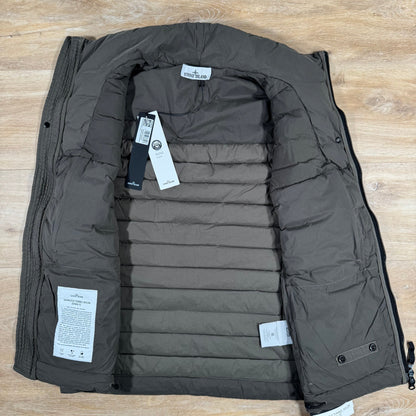 Stone Island Seamless Tunnel Nylon Down-TC Vest in Military Green
