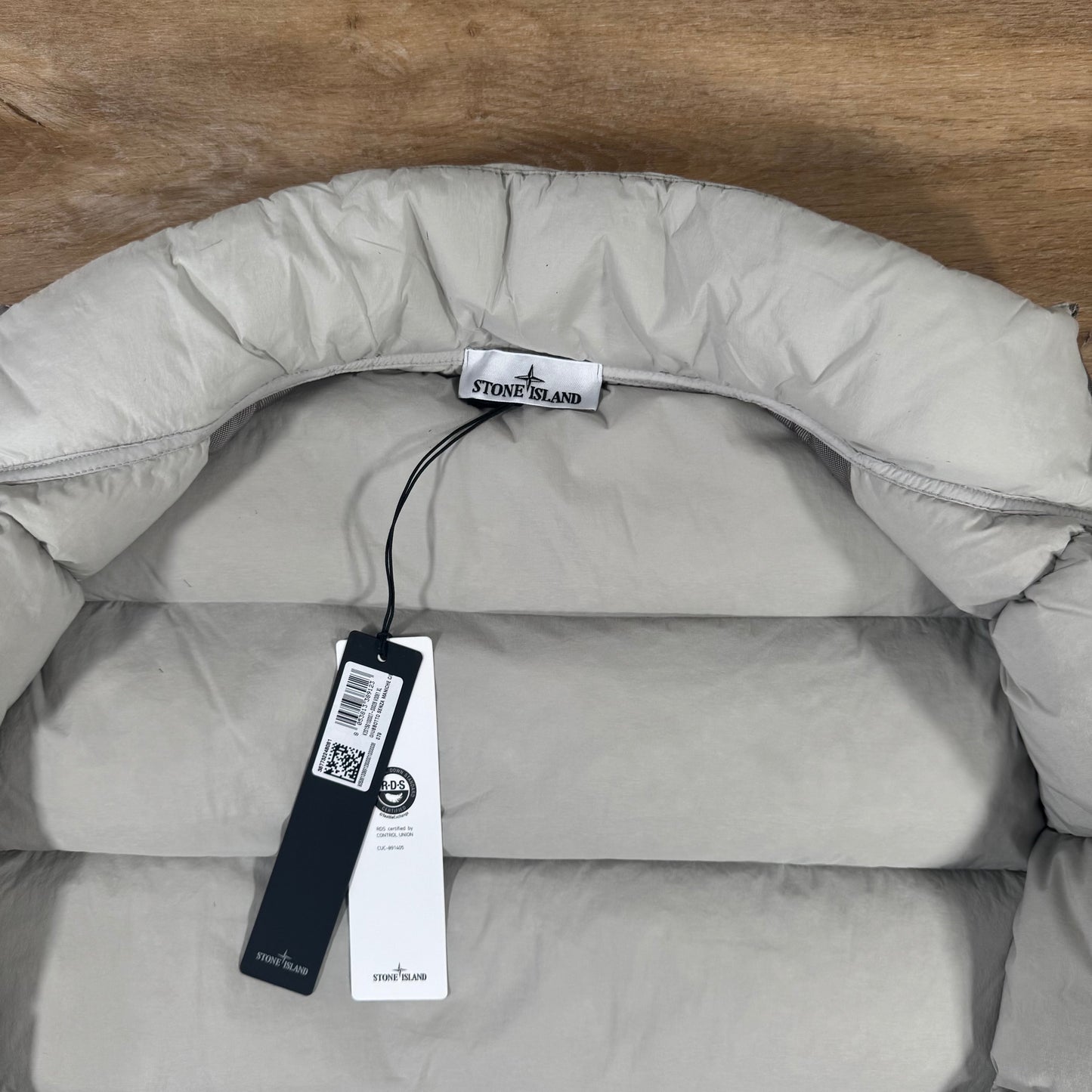 Stone Island Seamless Tunnel Nylon Down-TC Vest in Pearl Grey