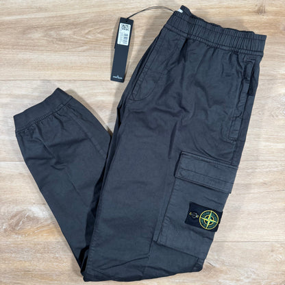 Stone Island Stretch Cargo Pants in Lead Grey