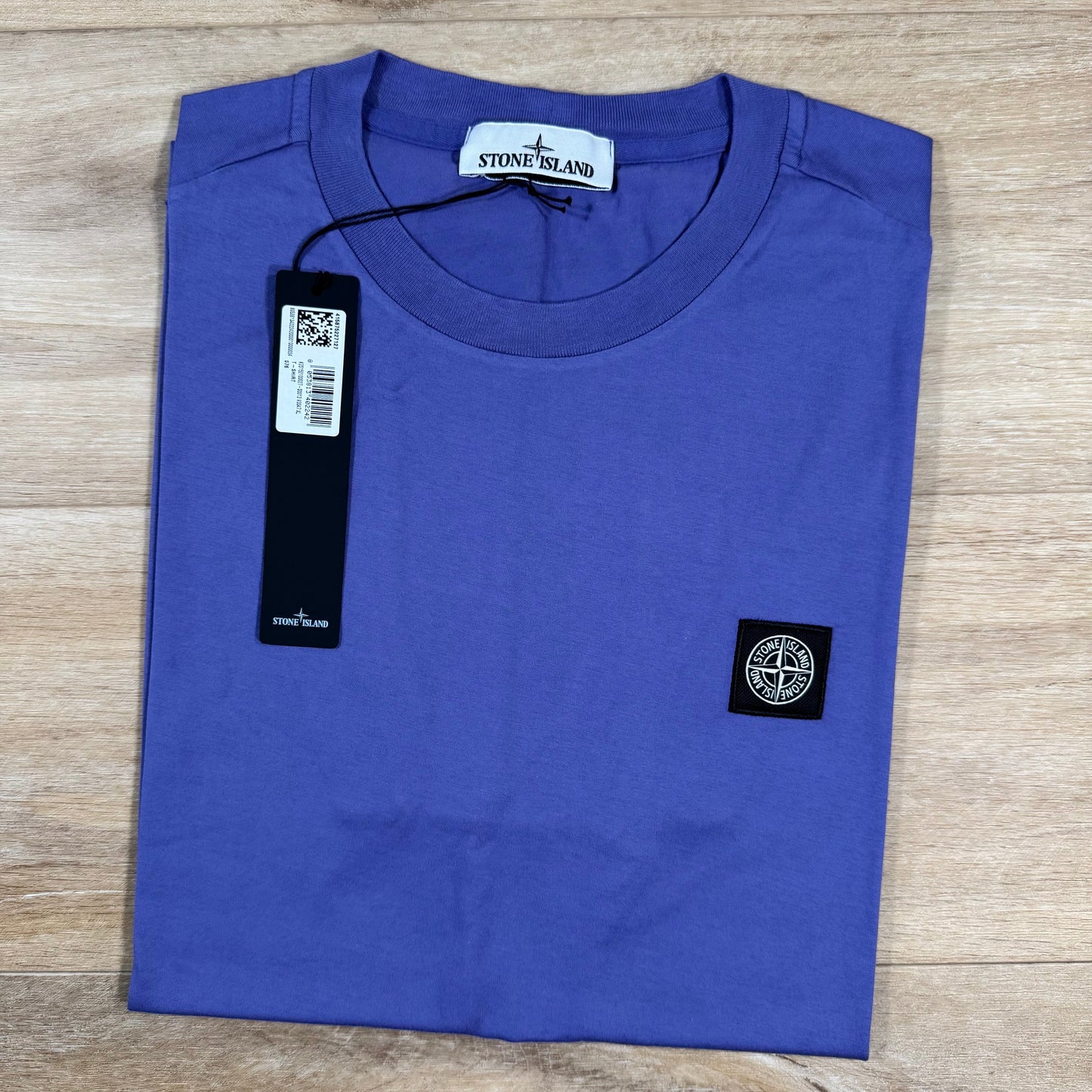 Stone Island Patch Logo T-Shirt in Lavender