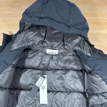 Stone Island Micro Twill Down Parka in Navy