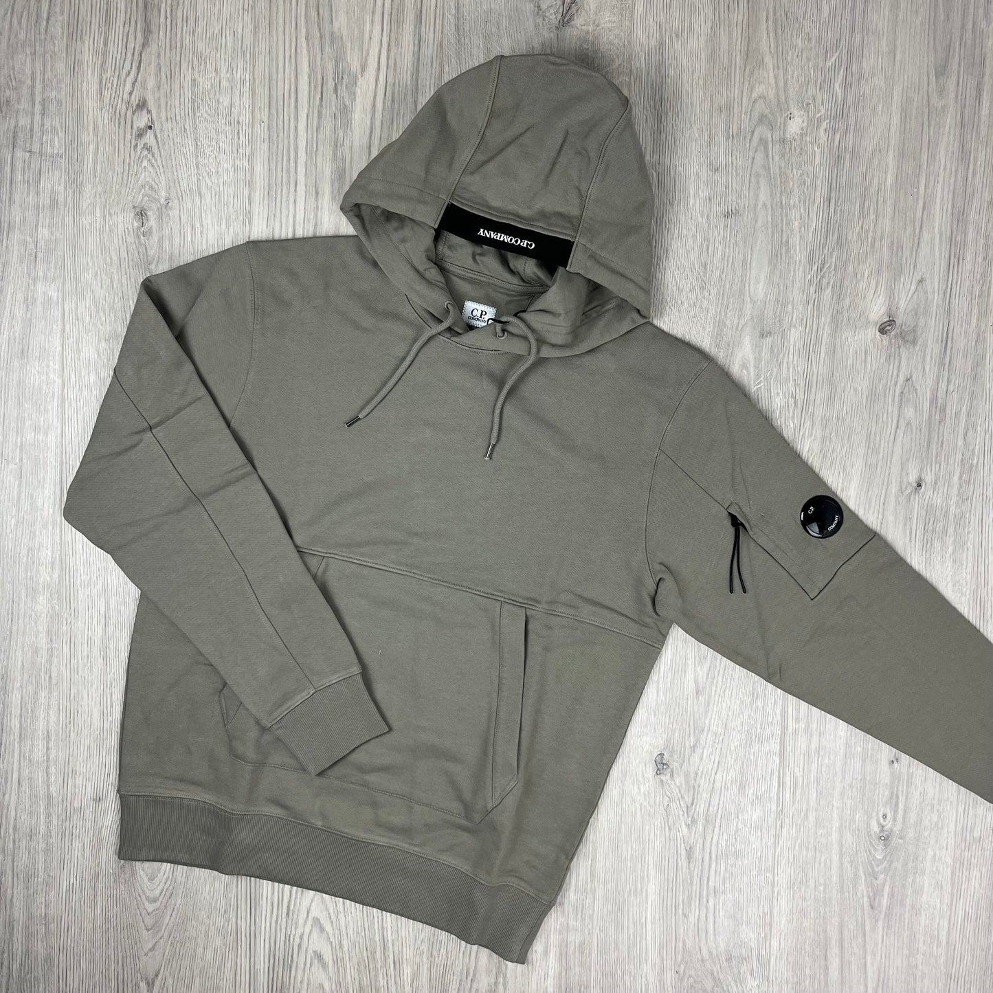 CP Company Raised Fleece Hoodie - Fallen Rock