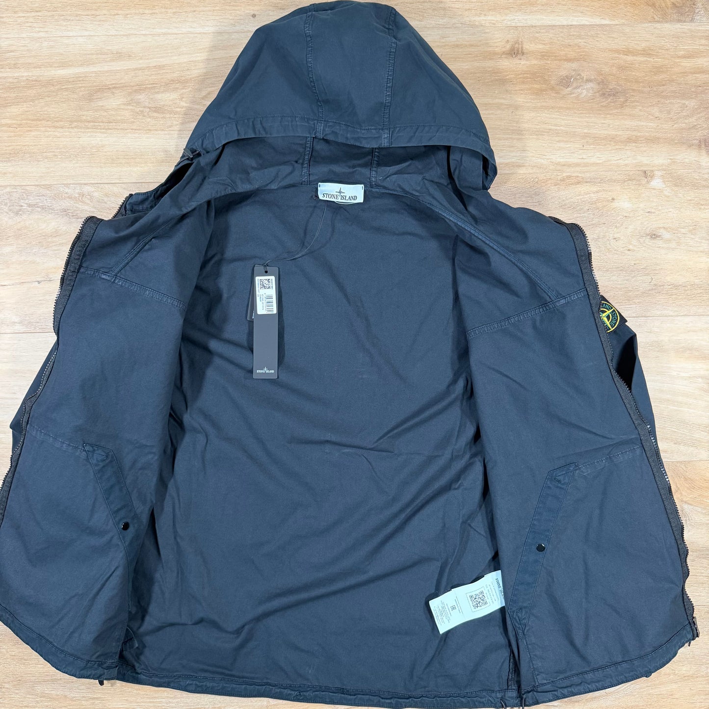 Stone Island Supima Cotton Twill Stretch-TC Jacket in Navy