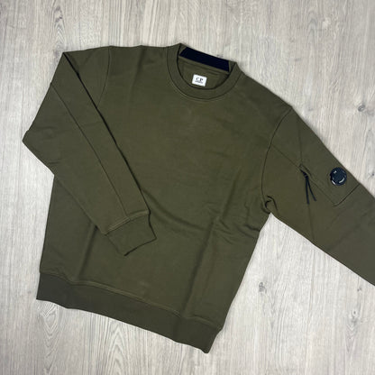 CP Company Raised Fleece Sweatshirt - Ivy Green
