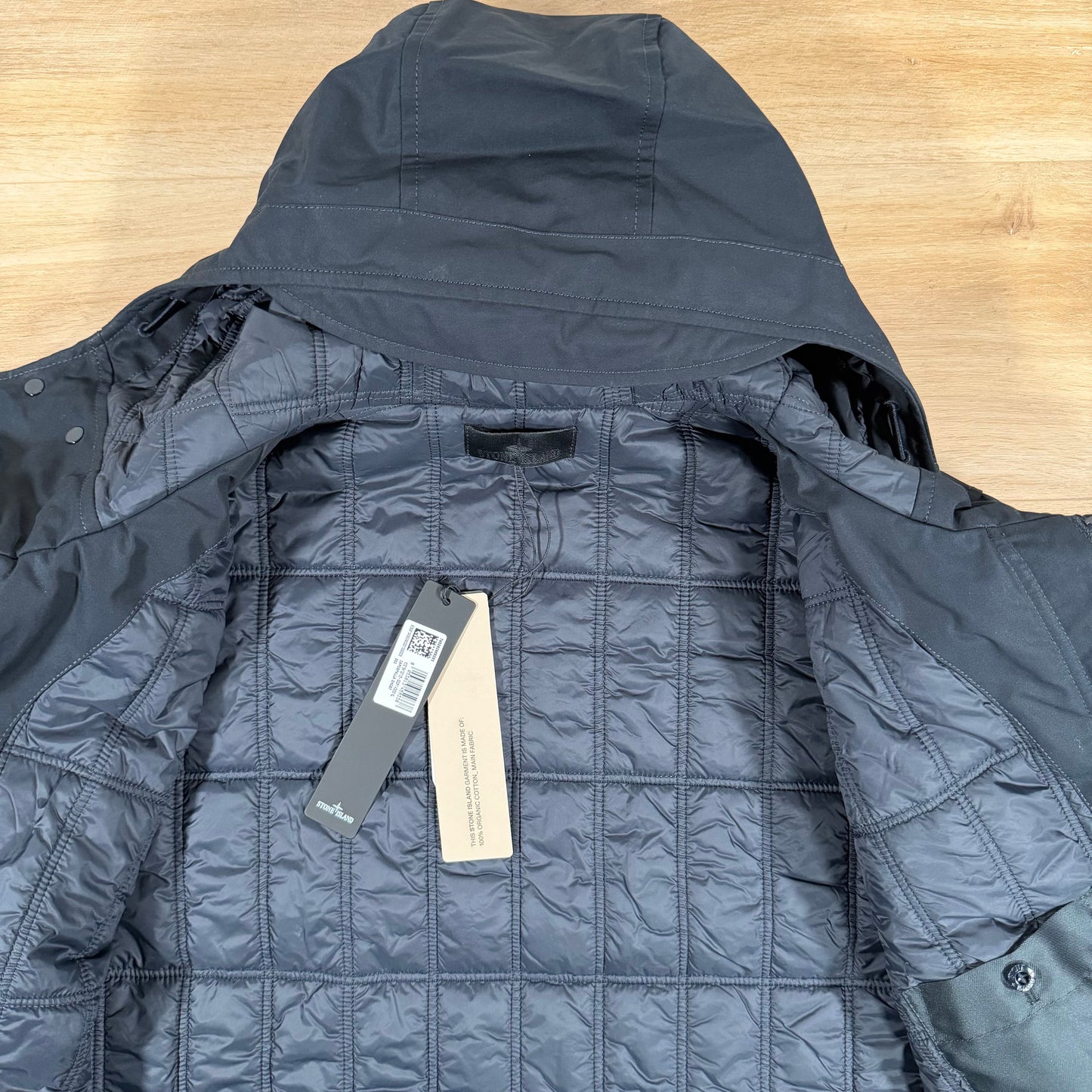 Stone Island Ghost Weatherproof Cotton Canvas Parka in Navy