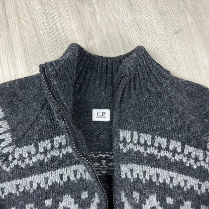 CP Company Jacquard Wool Fleece - Black