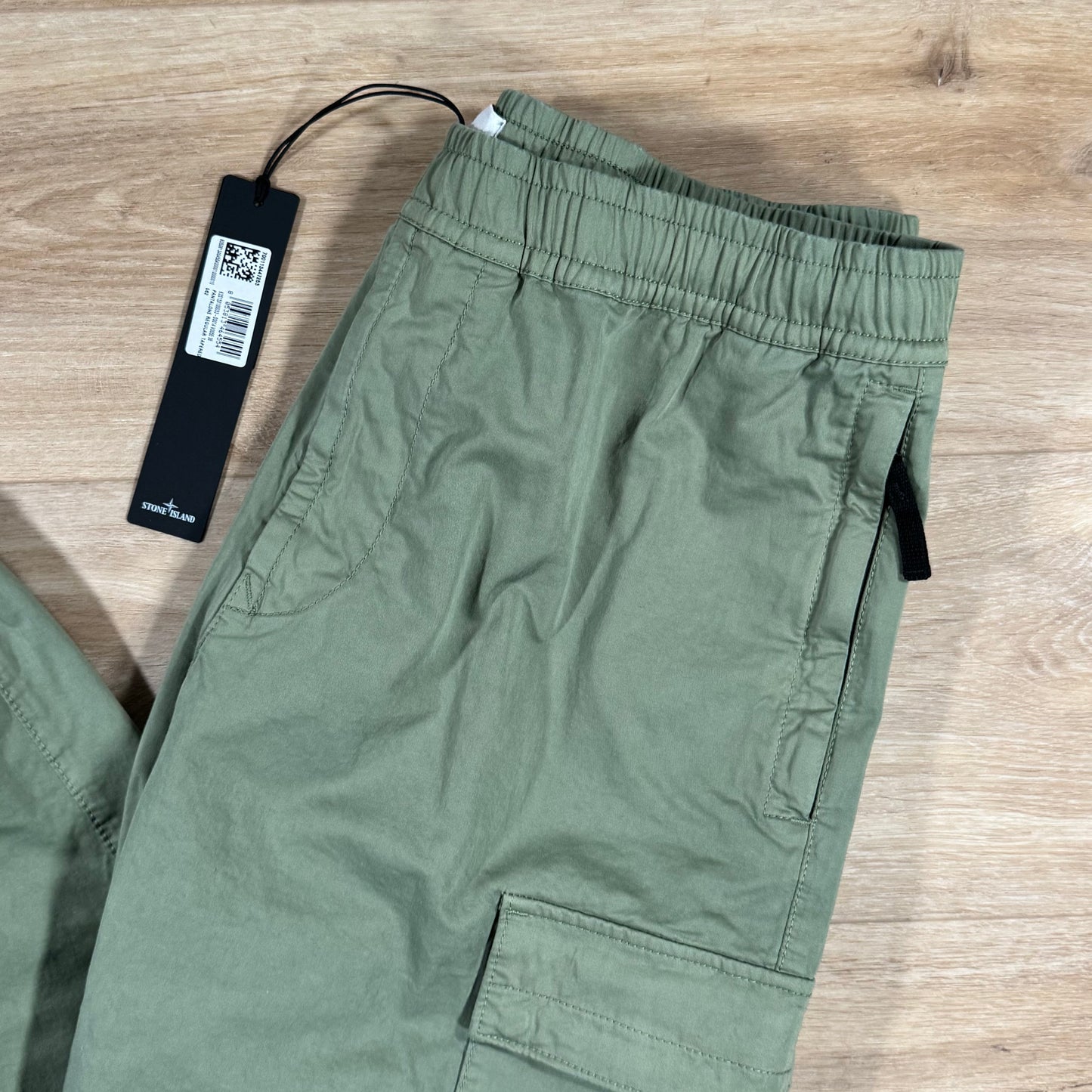 Stone Island Stretch Cargo Pants in Sage Green