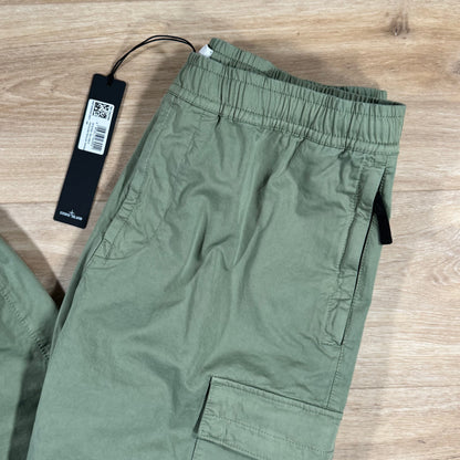 Stone Island Stretch Cargo Pants in Sage Green