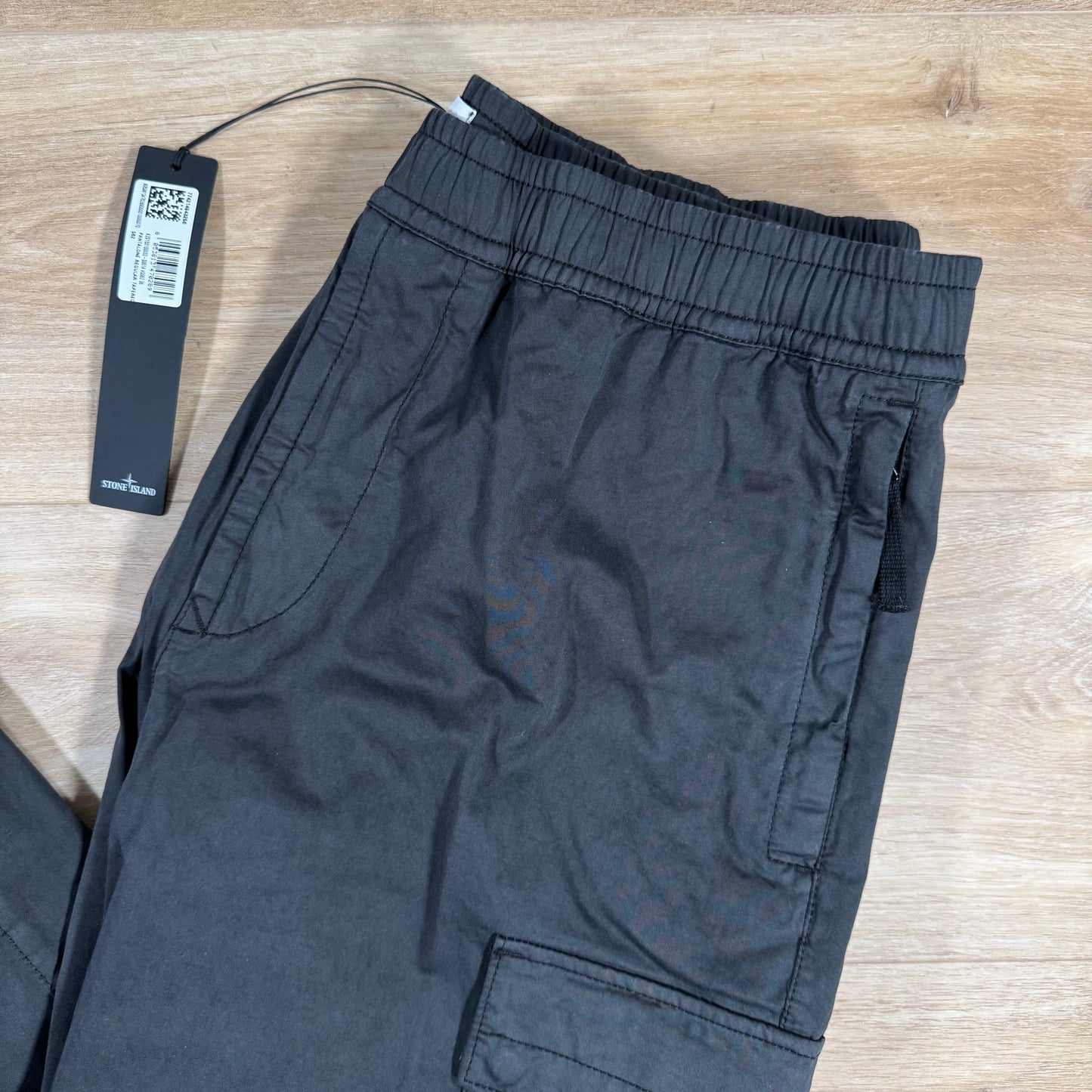 Stone Island Stretch Cargo Pants in Lead Grey