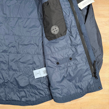 Stone Island Garment Dyed Crinkle Reps NY Overshirt in Navy