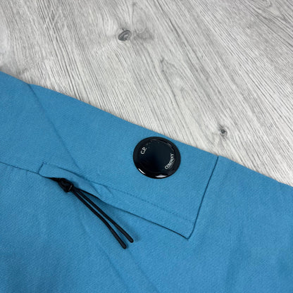 CP Company Raised Fleece Sweatshirt - Aegean Blue