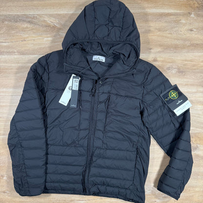 Stone Island Seamless Tunnel Nylon Down-TC Jacket in Black
