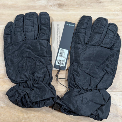 Stone Island Nylon Metal Gloves in Black