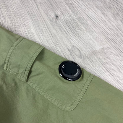 CP Company Hooded Overshirt - Green Banana
