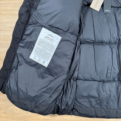 Stone Island Crinkle Reps NY Nylon Down Jacket in Black