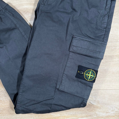 Stone Island Stretch Cargo Pants in Lead Grey