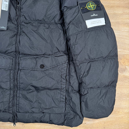 Stone Island Crinkle Reps NY Nylon Down Jacket in Black