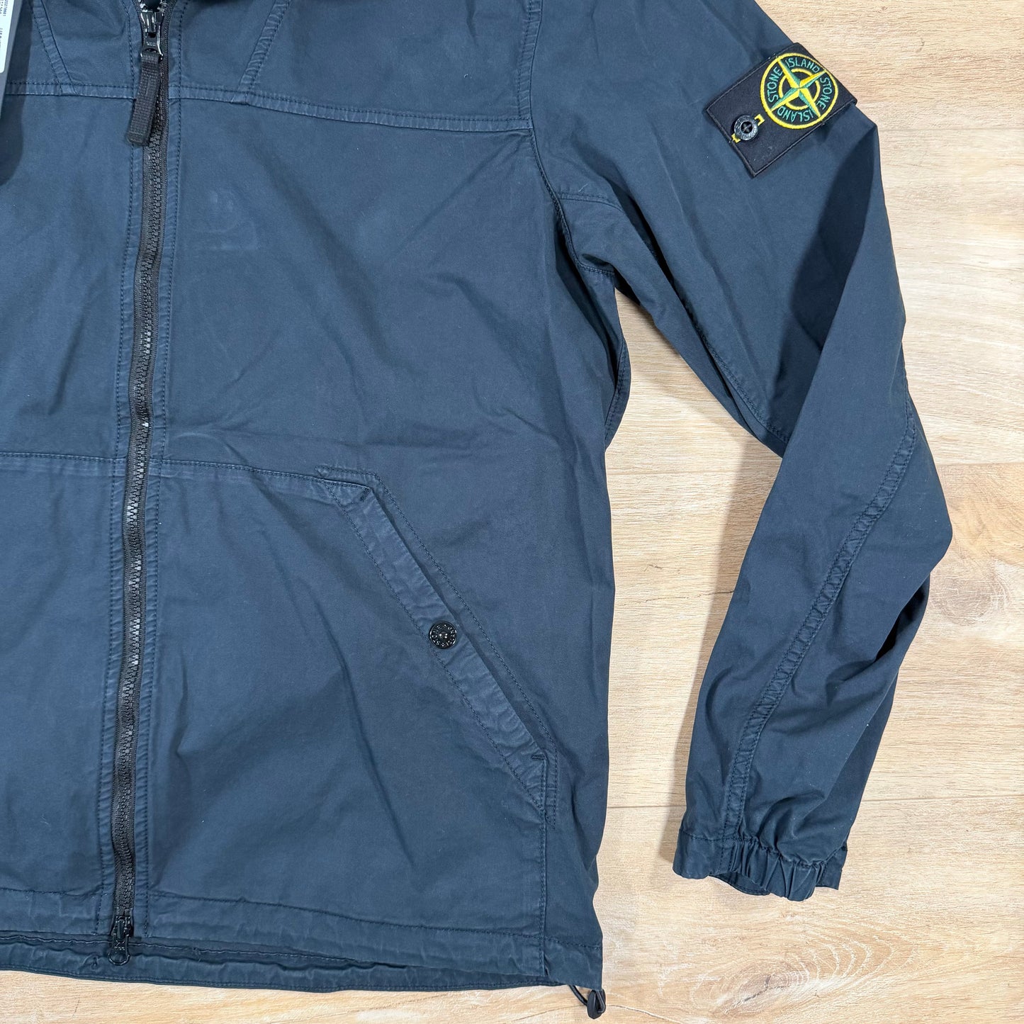 Stone Island Supima Cotton Twill Stretch-TC Jacket in Navy