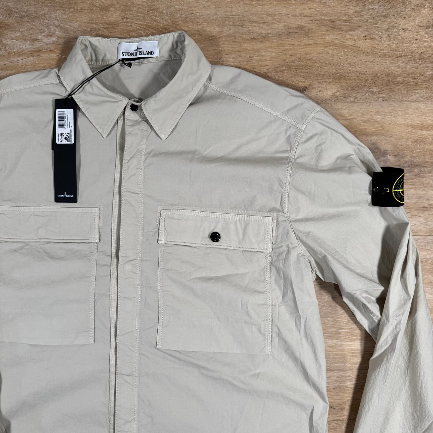 Stone Island Stretch Tela Overshirt in Sand