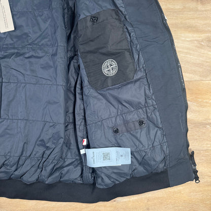 Stone Island Crinkle Reps NY Padded Jacket in Black