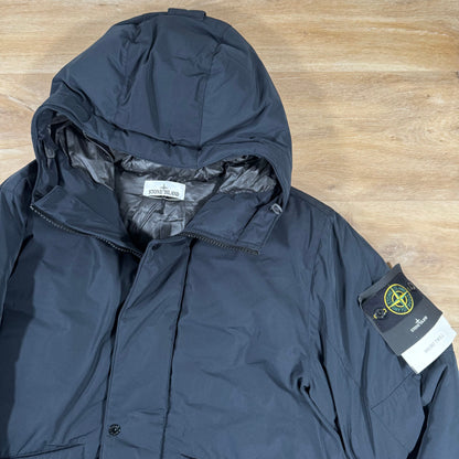 Stone Island Micro Twill Down Parka in Navy