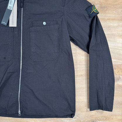 Stone Island Mil-Spec Stretch Ripstop-TC Overshirt in Black