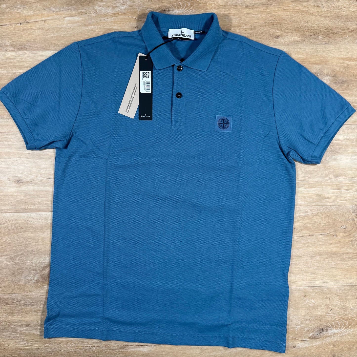 Stone Island Regular Fit Polo Shirt in Steel Blue