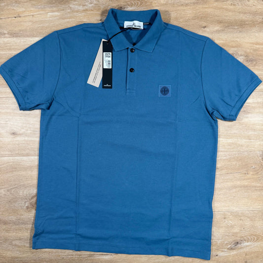 Stone Island Regular Fit Polo Shirt in Steel Blue
