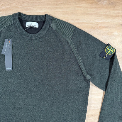 Stone Island Crewneck Knit Jumper in Green